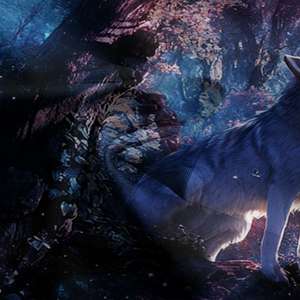 <span class=keywords><strong>Camicia</strong></span> Casual da <span class=keywords><strong>uomo</strong></span> Starlit Sky Casual primavera monopetto con risvolto ampio stile <span class=keywords><strong>camicia</strong></span> da lavoro comoda pittura a olio di lupo - Product Image 6