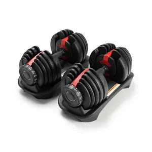 Sport Hanteln/Hanteln verstellbar 40 kg Fitness studio 90lb 40 kg verstellbare Hantel Set Paar mit Rack