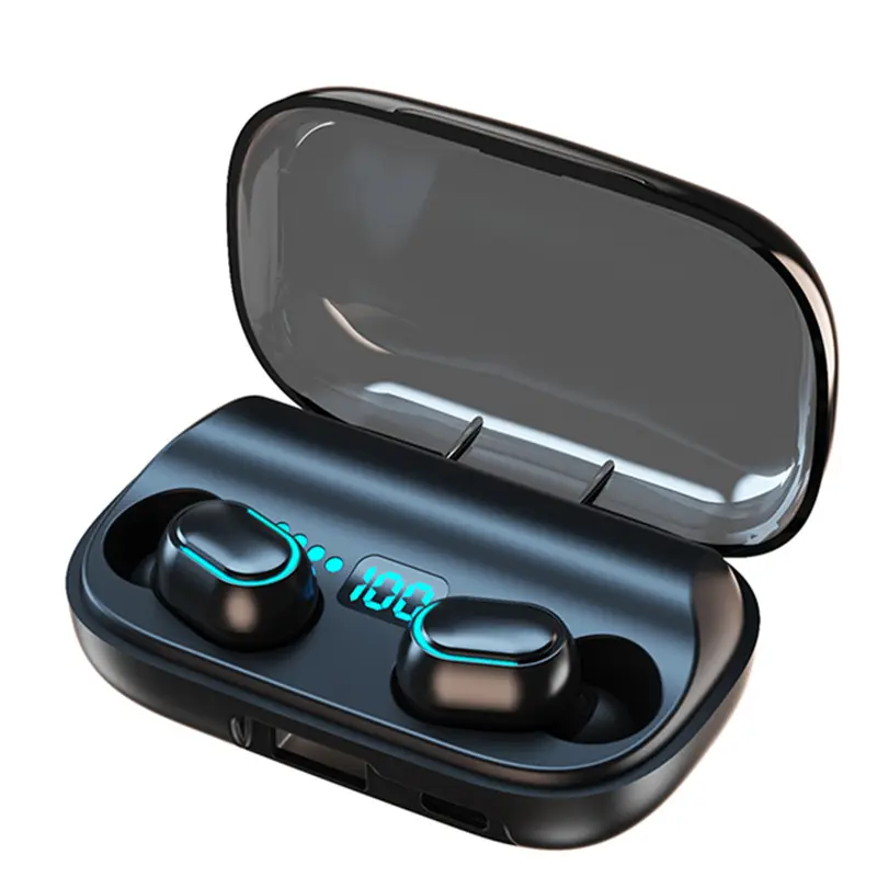 Digital Display Sports Earphone Touch Operation Good Material Perfect Sound Earbuds with power ban