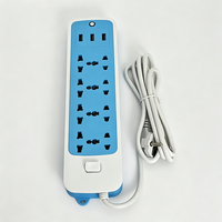 Stop Kontak Grosir Pabrik Anjehold 8 Outlet 3 USB Pengisi Daya Desktop Multi Plug Dapat Dipasang di Dinding untuk Kantor