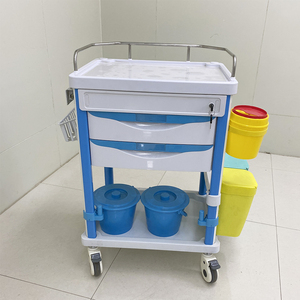 Keranjang tabrakan medis darurat, 5 Laci medis, perawatan darurat klinik rumah sakit, troli obat - Product Image 5