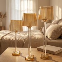 Neue Hochzeitstisch-Dekoration Goldener Kerzenständer 3-teiliges Set Champagner-Kristall-Kerzenhalter