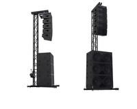 Elegante Torre de Elevación Portátil para Line Array de Audio y Altavoces, Truss de Aleación de Aluminio Cuadrado y Triangular para Escenarios, Eventos y Conciertos con Certificación TUV