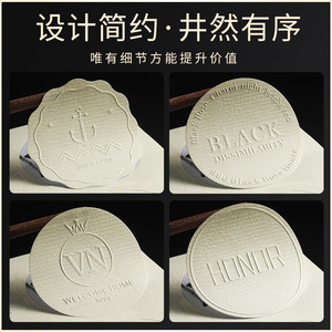 Autocollants personnalisés en papier coton Juyi, autocollants adhésifs, étiquettes imprimées en relief et en couleur pour l'emballage du vin - Product Image 5