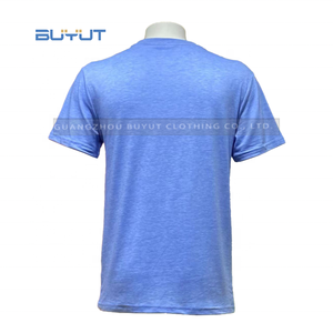Buyut thạch bông màu xanh Polyester pha trộn đa màu sắc mềm mại bông cảm thấy Vòng cổ <span class=keywords><strong>t</strong></span> Áo sơ mi cho thăng hoa in kỹ thuậ<span class=keywords><strong>t</strong></span> số - Product Image 4