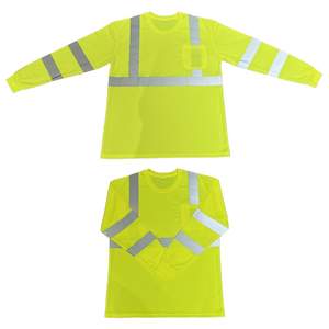 Merhaba Vis özel iş gereçleri gömlek Men De Construccin erkekler için yansıtıcı güvenlik kıyafeti uzun kollu Polyester iş gömlek - Product Image 3