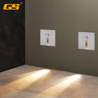 Applique murale Led encastrée détecteur de mouvement hôtel escalier intérieur Ac85-265v chambre couloir applique murale 3000k mur coin marches lumière