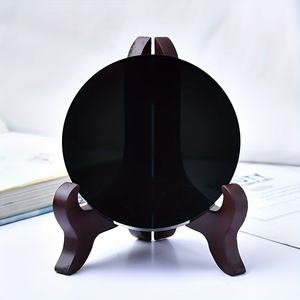 Obsidienne naturelle en gros, polie miroir magique, pour la méditation à domicile, le Feng Shui, l'autel Wicca, cadeau d'Halloween, collection de cristaux - Product Image 1