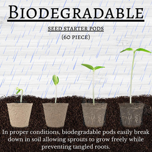 Pots de <span class=keywords><strong>fleurs</strong></span> ronds en papier biodégradable, compostables, jetables, pour plantes, 8*8cm, usage domestique et jardinage, non enduits - Product Image 6