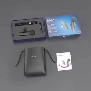 ميكروفون لاسلكي M6 مشبك ميكروفون محمول بياقة ميكروفون لاسلكي بدون طية صدر - Product Image 6