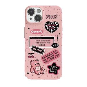 INS elegante Premium Rosa Retro amor para <span class=keywords><strong>Apple</strong></span> 16/15 Promax funda de teléfono Simple Phone14 funda dura de película para IPhone17 Air Phone Shell - Product Image 5