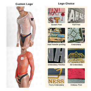 T-<span class=keywords><strong>shirt</strong></span> en maille pour <span class=keywords><strong>homme</strong></span>, style streetwear, col rond, lingerie sexy en nylon à petites mailles, vente chaude - Product Image 5