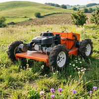 Tondeuse à gazon haute performance 550 mm à roues, moteur essence 4 temps, télécommandée, autopropulsée, pour jardin et ferme, certifiée CE EPA, DIY
