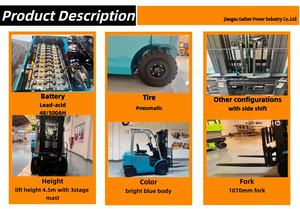 Carretilla elevadora eléctrica 1.5ton 2ton 3ton 3.5ton Capacidad para industrias de restaurantes - Product Image 2