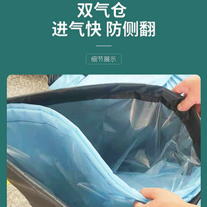 <b>Inflatable</b> Air <b>Sofa</b> <b>Bed</b> Portable Outdoor Foldable Sleeping Bag For Camping Travel Modern Design Blue Black Color - Product Image 3