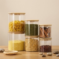 Emballage YAFU, boîte carrée de grande capacité pour salade, sushi, fruits, bonbons, café, pizza, biscuits, aliments, en plastique PET avec couvercle en bambou