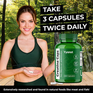 Private Label Adult Cognitive Function Energy Support Low Carb Health Food Grade <b>Creatine</b> <b>Monohydrate</b> Capsules No Fillers - Product Image 4