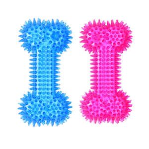 Toptan interaktif dayanıklı kemik tasarım TPR çiğnemek oyuncak küçük orta evcil hayvanlar için oynamak - Product Image 2