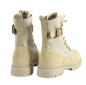 DFD0113 Platform Desert <b>Boots</b> with Buckle Straps Fasten Tie for <b>Pants</b> Cuff Organize - Product Image 3