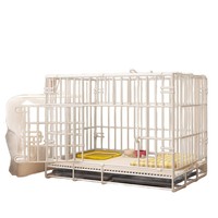 Nouvelle cage pliable pour chien écologique et portable 2025, design en métal solide, fermeture à bouton, nid pour petits chiens