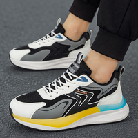 Chaussures de sport d'été légères, nouveau modèle, respirantes, en maille, à lacets, pour hommes, avec amorti, semelle souple, antidérapantes, décontractées