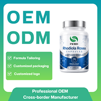 Capsules de Rhodiola Rosea en gros pour la concentration mentale et la vitalité – Fabricant de capsules de Rhodiola Rosea sous marque privée