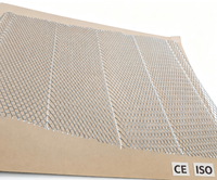 Lattes métalliques expansées pour plâtrage en gros 1.75/2.5/3.4lb, galvanisées, auto-entretoisables, à rainures en V, pour stuc, 27"x97'' pour murs et plafonds