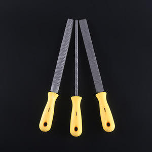 Vente chaude 8 pouces sculpture sur bois ensemble de fichiers trois pièces en bois ensemble de fichiers avec poignée jaune - Product Image 3