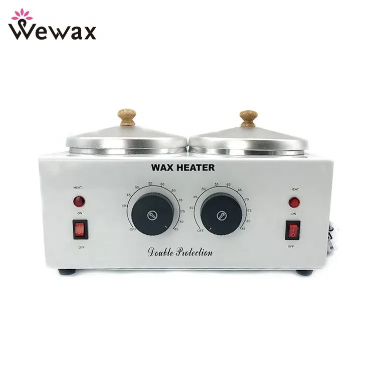 Оптовая продажа, двойная машина для подогрева воска, емкость 500 куб. См * 2, чайник для подогрева воска для удаления волос