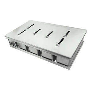Juego de bandejas para pan de aluminio corrugado de 4 correas de tamaño personalizado con tapa Caja de tostadas de metal antiadherente - Product Image 6