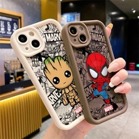 Coque de téléphone antichoc en TPU souple, protection intégrale, motif super-héros Spider-Man, pour iPhone 17 16 15 14 13 Pro Max