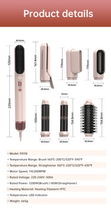 <span class=keywords><strong>Secador</strong></span> de <span class=keywords><strong>Pelo</strong></span> Multifuncional 7 en 1 de Nuevo Diseño, con Difusor de Plástico y Salida de Aire Reemplazable, para Cabello Lacio y Rizado - Product Image 4