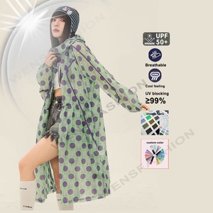 Vestes kimono d'été pour femmes 100% polyester, longues, transparentes, avec impression DGT, séchage rapide, UPF50+ pour une protection anti-UV en extérieur - Product Image 2