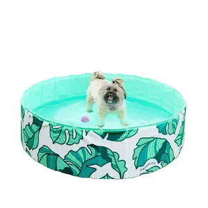 baño de burbujas grandes piscinas Suppliers-Piscina de verano con hojas verdes para perros, PISCINA DE BOLAS de burbujas para niños y bebés