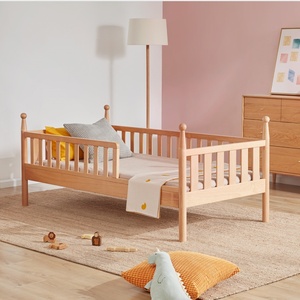 OEM Chuyển Đổi Bằng Gỗ Giường Cũi Để Trẻ Mới Biết Đi Giường Gỗ Giường Em Bé Đã Được Phê Duyệt 6-Trong-1 Bằng Gỗ Giường Cũi Với Cotton Hữu Cơ Nệm - Product Image 5