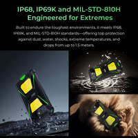 Teléfono Inteligente Resistente Oukitel G5 con Doble Linterna para Camping, 4GB + 128GB, 6300mAh, 5MP + 13MP, Pantalla HD de 6 Pulgadas