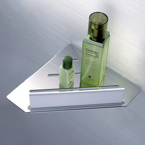 Estante de esquina de pared duradero pulido con espejo de acero inoxidable de diseño moderno superventas para baño de Ducha - Product Image 1