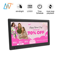Bingkai foto Digital gambar Video gerak iklan HD 10 inci pabrik Oem dengan Sensor gerak