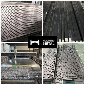 Перфорированная садовая панель из листового металла для ограждений бассейнов, дизайн главных ворот, алюминиевые стеновые решетки, ворота с лазерной резкой, ворота для обеспечения конфиденциальности - Product Image 6