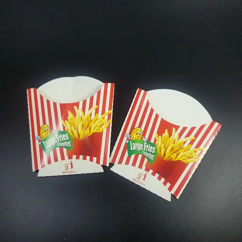 Custom disposable Oil-proof French fries paper bag food Packaging