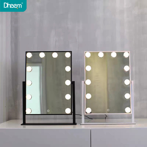 <span class=keywords><strong>Amazon</strong></span> Hollywood Color bombillas Led marco colorido espejo cosmético por vanidad <span class=keywords><strong>maquillaje</strong></span> niñas bolsa blanca OEM luces caja - Product Image 6