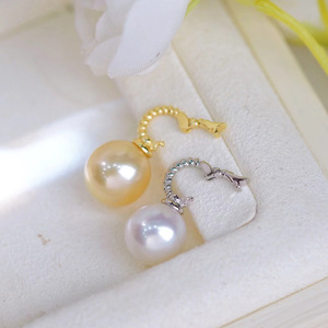 Colgante de Plata S925 con Cuentas Elípticas de 9-13 mm, 31006, Accesorios de Perlas para Hacer Joyas, Base Vacía para Colgante de Collar de Moda - Product Image 2