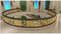 La rampe extérieure solide de luxe de balustrade de balcon de garde-corps en aluminium Offre Spéciale d'escalier découpent des modèles pour la villa