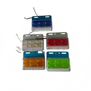 <span class=keywords><strong>Feu</strong></span> de position latéral pour camion à 28 LED, 12V/24V, étanche, avec éclairage au sol, pour remorque et caravane - Product Image 1