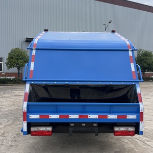 Dongfeng รถบรรทุกอัดขยะดีเซล4x2กำหนดเองได้ความจุ7 CBM 240L 660ลิตรสีฟ้า - Product Image 6
