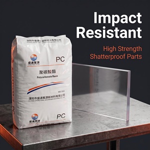 FX PC LIHUAYI WY-106BR Base Blue PC Polycarbonate Granules Raw Material clear Transparent <b>Plastic</b> PC Resin Granules - Product Image 4
