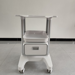 Carrello per Estetista Prodotto in Fabbrica, Portatile in Metallo Multifunzionale per Salone di Bellezza con Cassetti, Presa Cosmetica e Tappetino Antiscivolo - Product Image 4