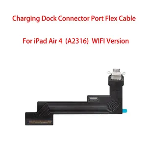 Sạc cổng Flex Cable Đối với <span class=keywords><strong>iPad</strong></span> <span class=keywords><strong>Air</strong></span> 4 a2316 a2324 a2325 A2072 USB sạc cổng <span class=keywords><strong>Dock</strong></span> nối cắm ổ cắm jack Ribbon - Product Image 4