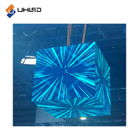 Pantalla de cubo a todo color para interiores P2.5MM Pantalla de cubo de publicidad LED de 4 lados 320 320*320mm Pantalla de visualización de cubo de publicidad