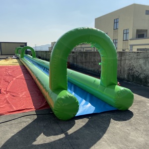 Trượt Nước Dài Inflatable Giá Tùy Chỉnh Nhà Máy Inflatable Trượt N Trượt Thành Phố Trượt - Product Image 5